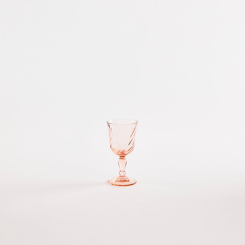 Peach wine glass.