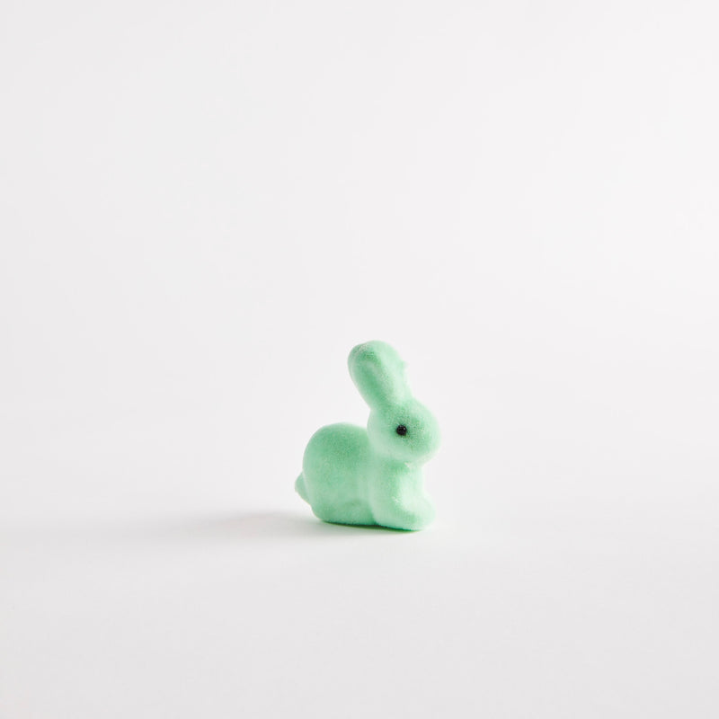 Felt green bunny.