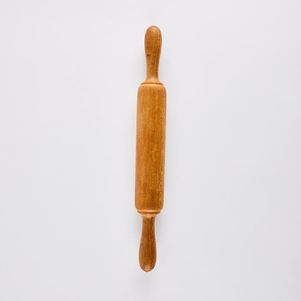 Wooden rolling pin.