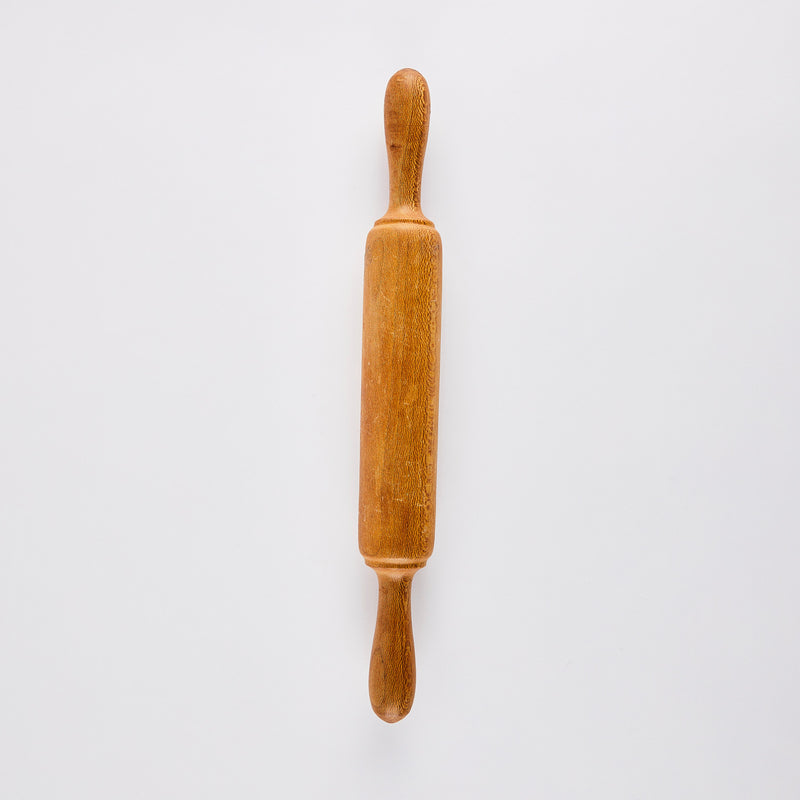 Wooden rolling pin.