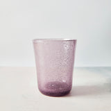 Purple bubble glass tumbler.