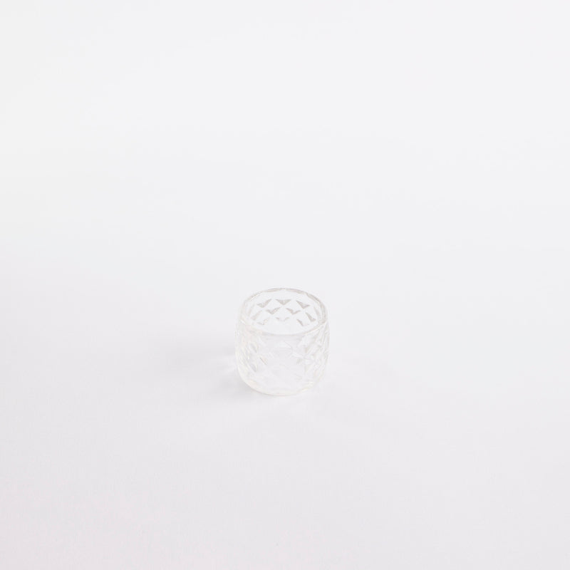 Glass napkin ring.