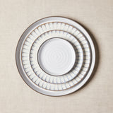 Mixed white with detailing plate set. 