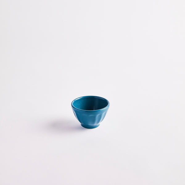 Blue pinch pot.