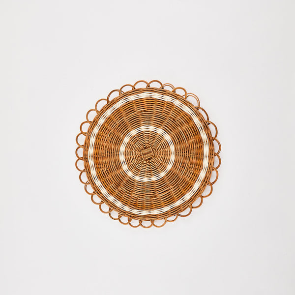 Wicker placemat.