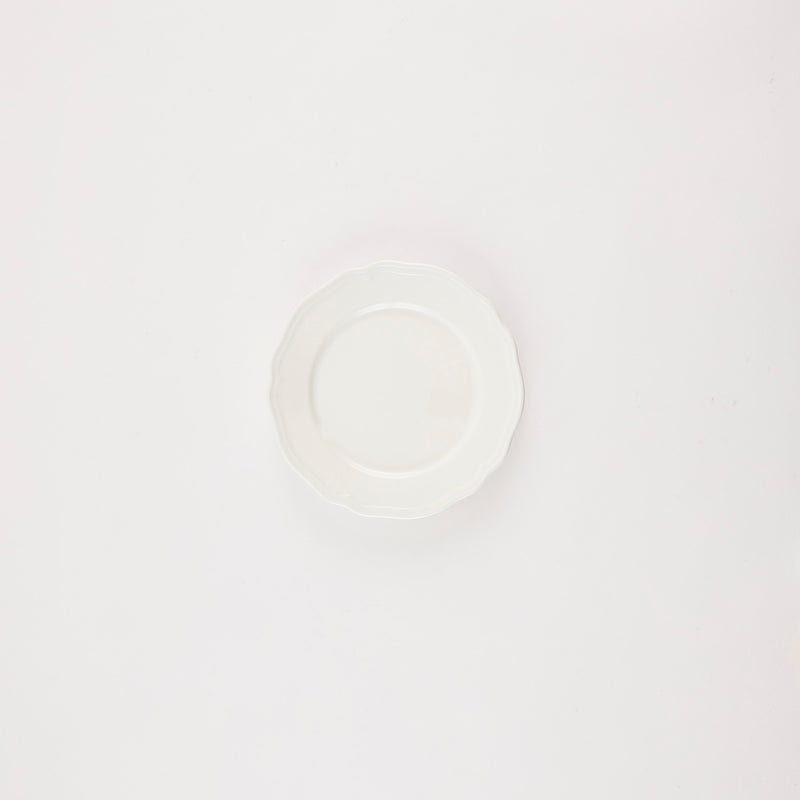 White plate.