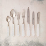 Snow Quartz Shimmer Dinner Fork