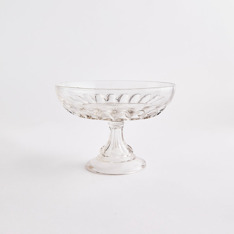 Clear glass trifle.