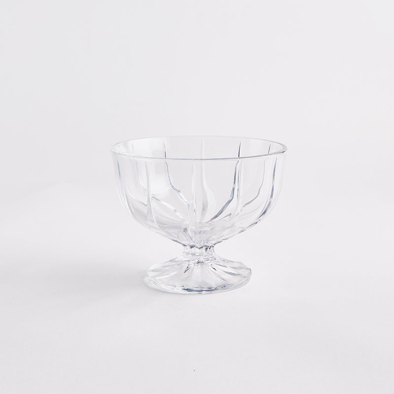 Clear glass with texture trifle.
