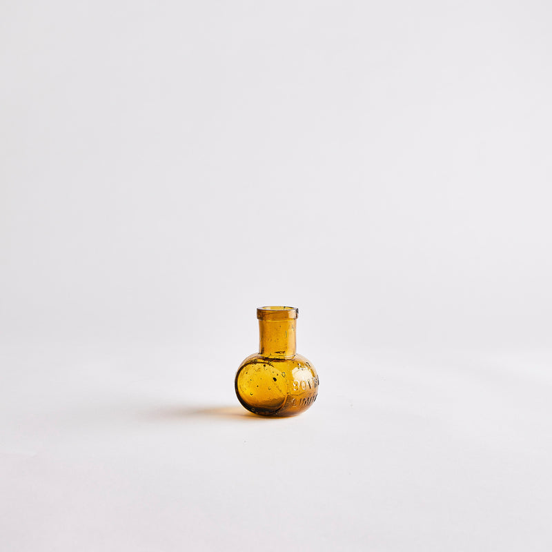 Yellow Vase Style Vintage Bottle.