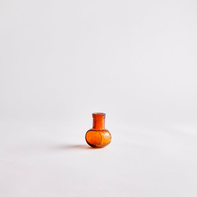 Orange Vase Style Vintage Bottle.