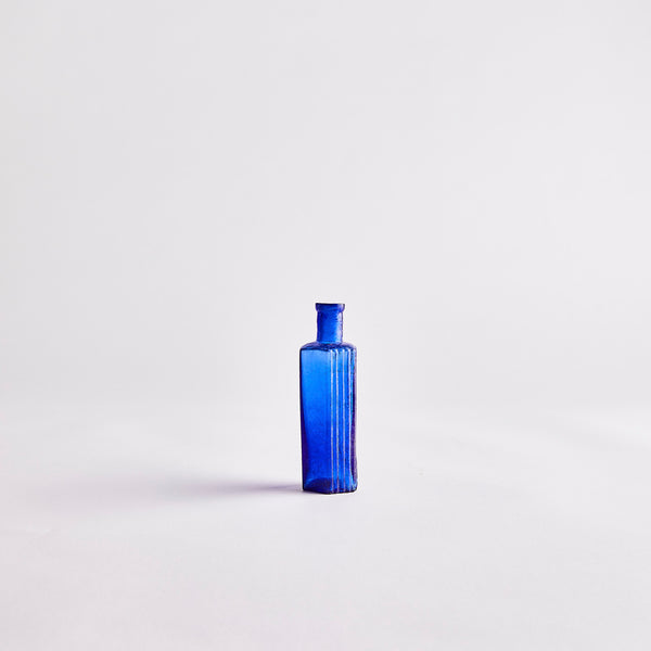 Medium Blue Vintage Bottle.
