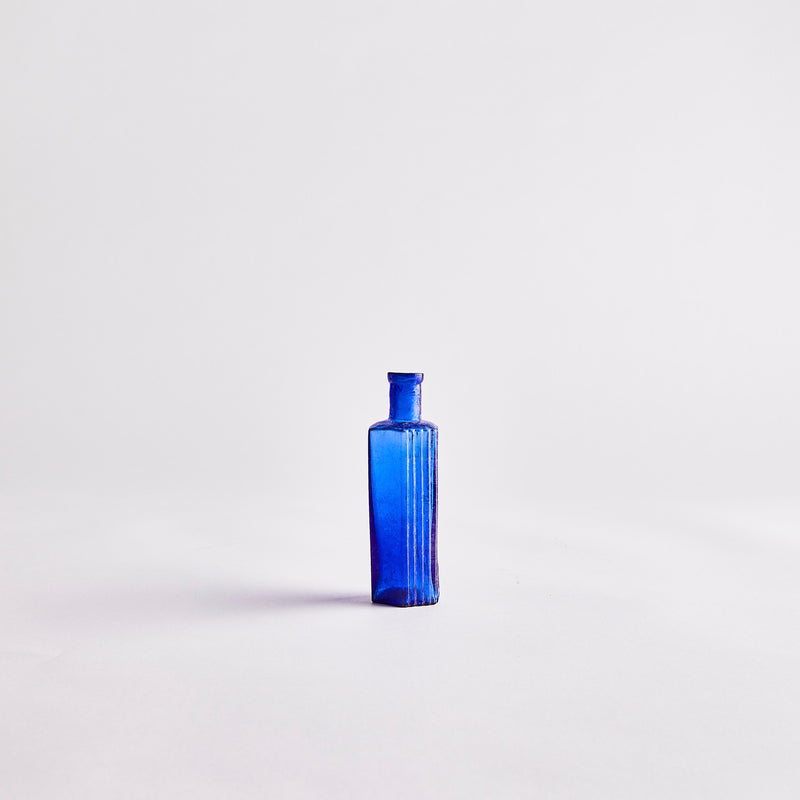 Medium Blue Vintage Bottle.