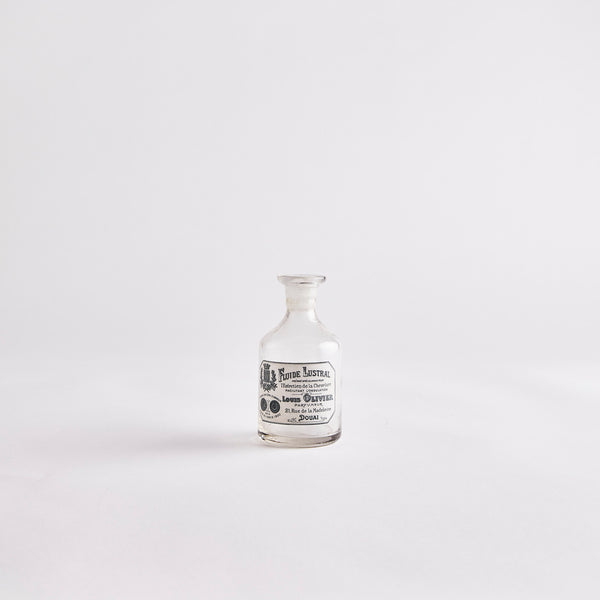 Vintage Bottle with Note in White.