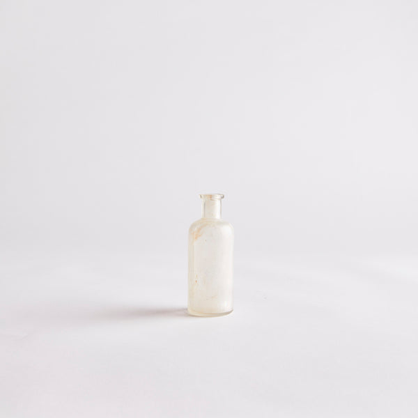Clear Glass Vintage Bottle.