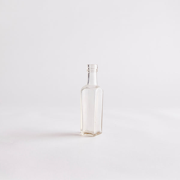 Clear Glass Vintage Bottle.