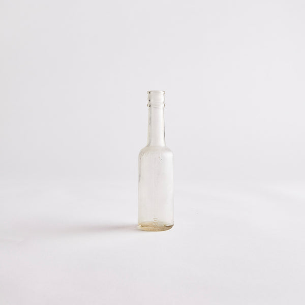 Clear Glass Vintage Bottle.