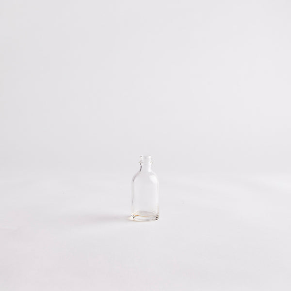 Clear Mini Vintage Bottle.