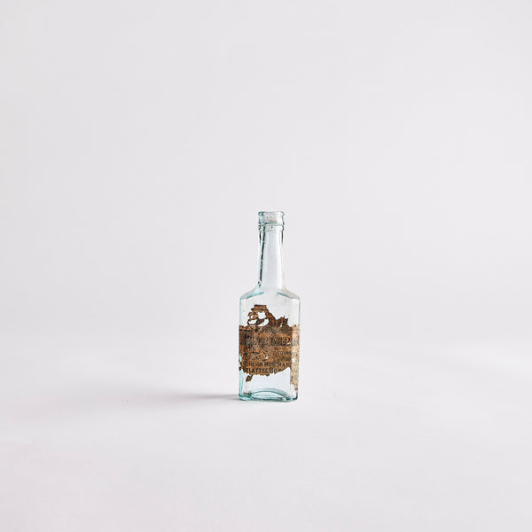 Turquoise & Brown Vintage Bottle.