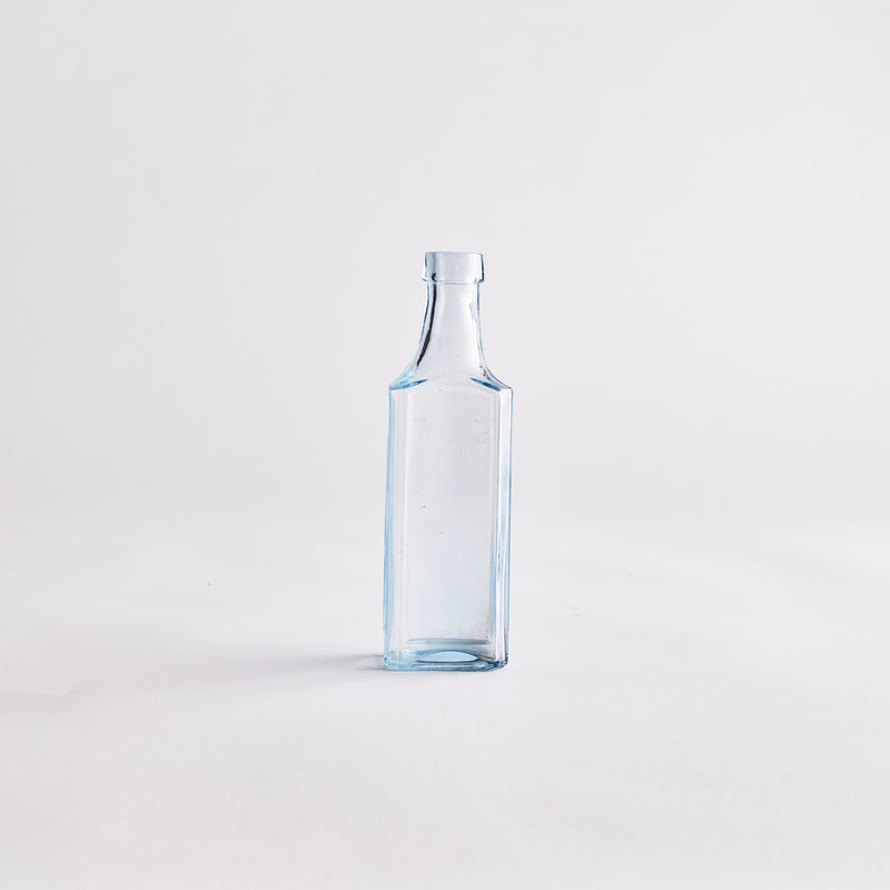 Blue Glass Vintage Bottle.