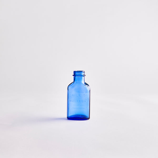 Electric Blue Small Vintage Bottle.