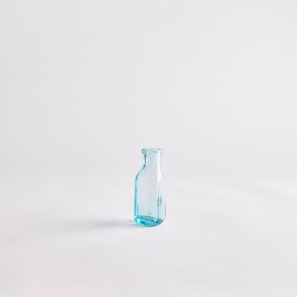 Vintage Blue Glass Bottle.
