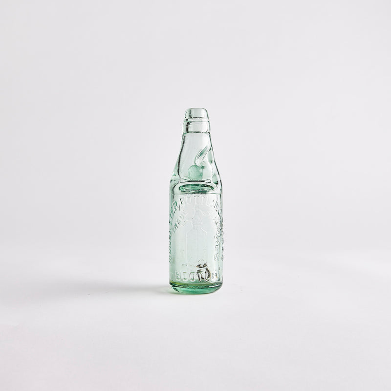 Clear Green Vintage Bottle.
