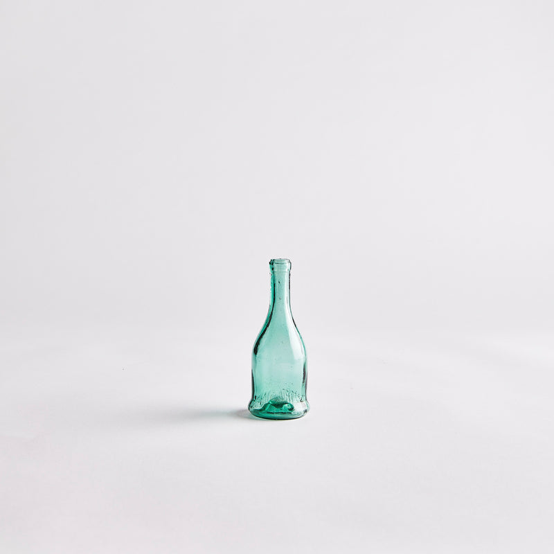 Green Glass Vintage Bottle.