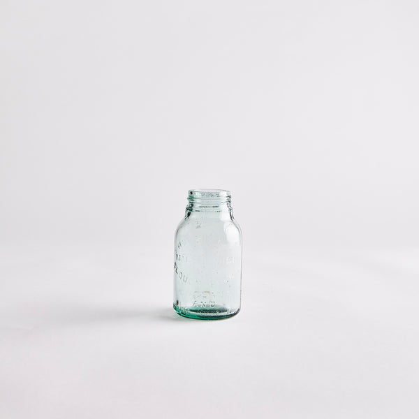 Blue Glass Vintage Bottle.
