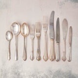 Vintage silver cutlery.